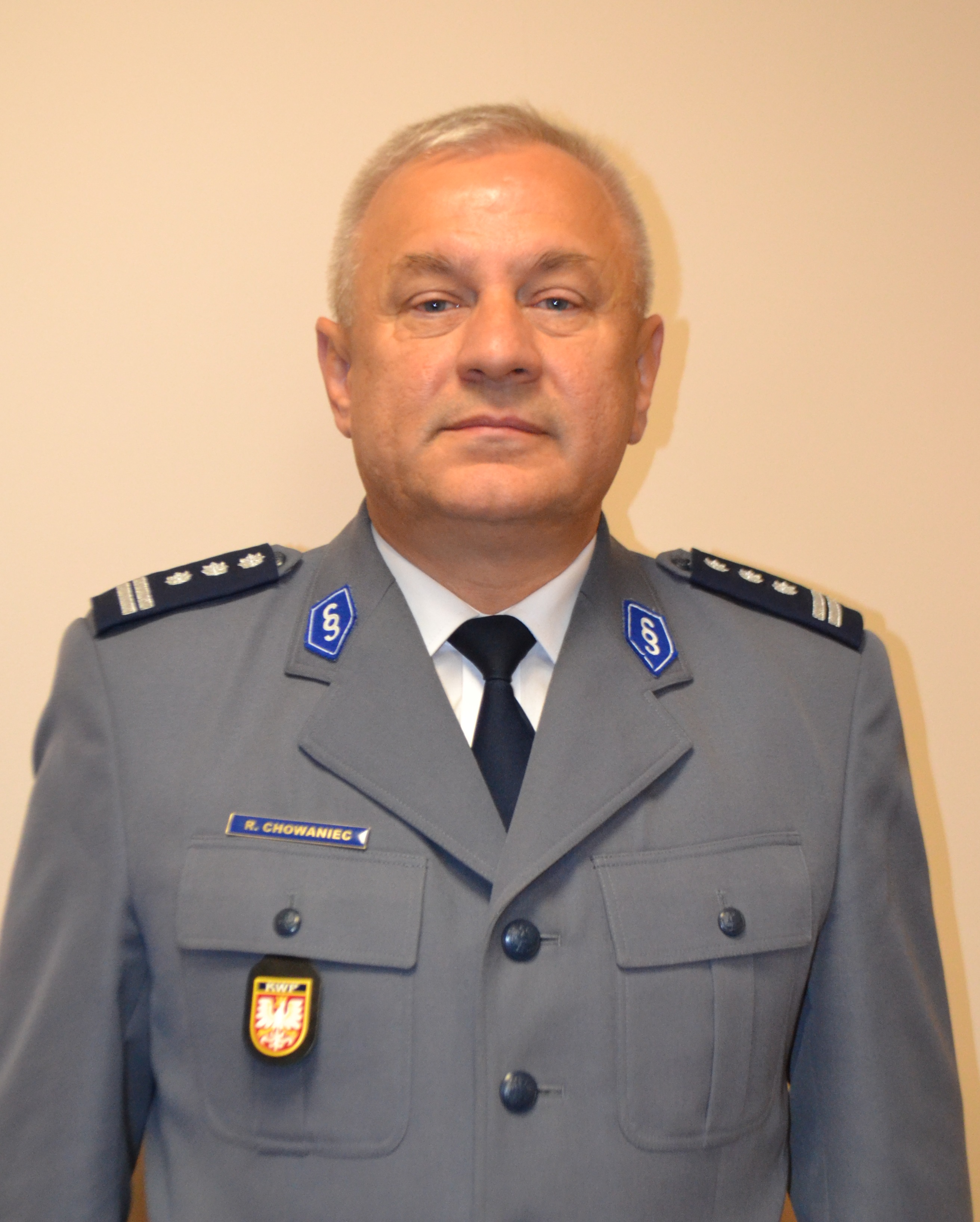 Komendant Powiatowy Policji w Oświęcimiu insp. Robert Chowaniec